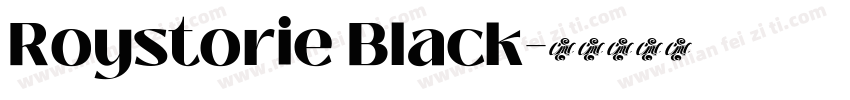 Roystorie Black字体转换